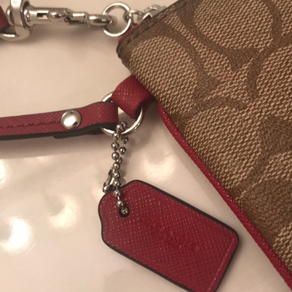 Brown Coach wristlet - Picture 3 of 4